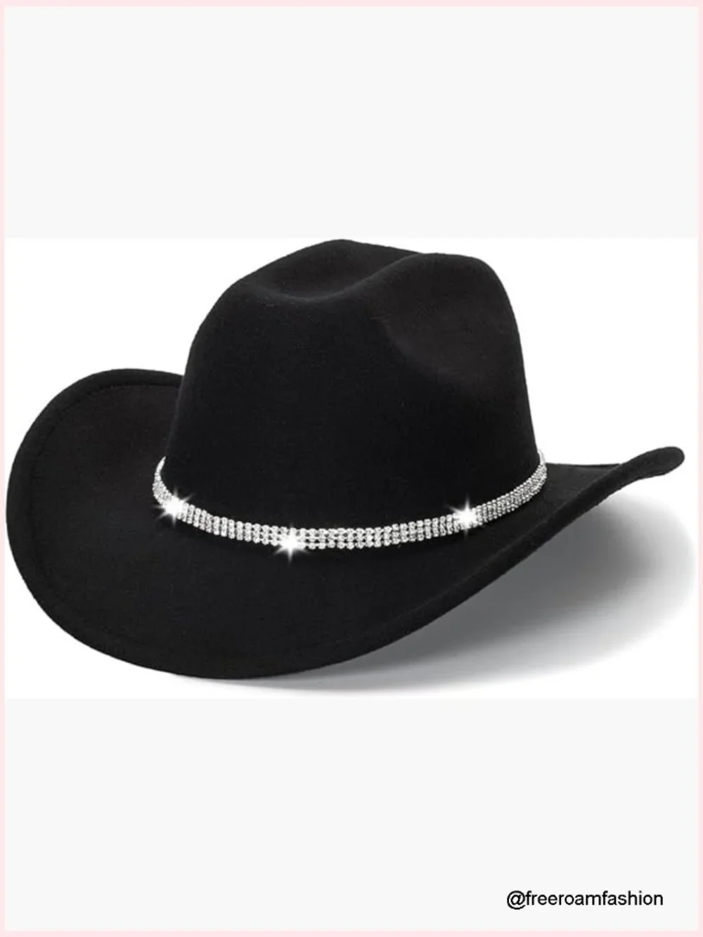 Unisex Felt Western Cowboy Hat - Classic Tejana Style Fedora for Adults